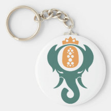 Pineapple Elephant Keychain