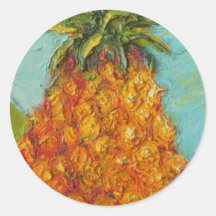 Pineapple Round Sticker