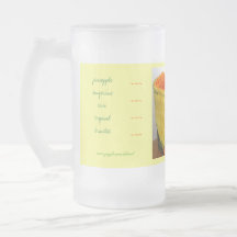 Pineapple Tangerine Kiwi Bracelet Frosted Glass Mu Mugs