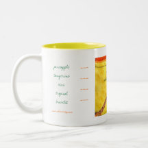 Pineapple Tangerine Kiwi Tropical Bracelet Mug