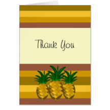 Pineapple Thank You Greeting Cards