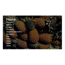 Pineapples, Tulum, Mexico Business Card Template