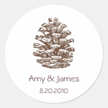 Pinecone Stickers