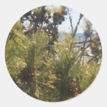 piney beach, NJ Round Stickers
