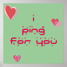 Ping For You Ping Pong Print
