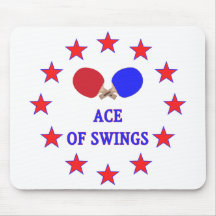Ping Pong Ace of Swings Mouse Pad