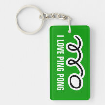 Ping pong ball keychain with personalized name