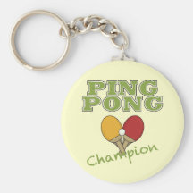 Ping Pong Champion Key Chain