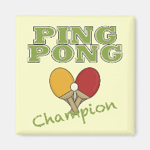Ping Pong Champion Magnet