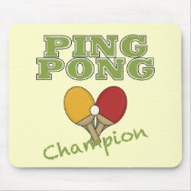 Ping Pong Champion mousepads