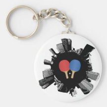 Ping Pong City Keychain
