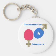 Ping-pong de testostérone porte-clés