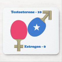 Ping-pong de testostérone tapis de souris