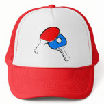 Ping Pong Paddles & Ball Mesh Hats