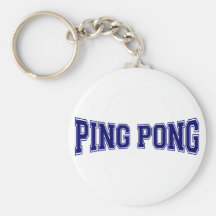 Ping pong Style Keychains