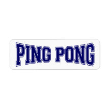 Ping pong Style Return Address Labels