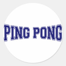 Ping pong Style Stickers