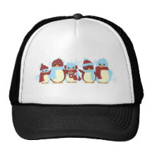 Pingouin autour casquettes de camionneur
