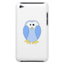 Pingouin bleu-clair mignon. Bande dessinée de ping Coque iPod Touch Case-Mate