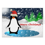 Pingouin de Joyeux Noël - Carte