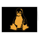 Pingouin de Tux - (Linux, Open Source, Copyleft, F Cartes De Vœux