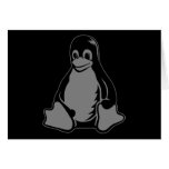 Pingouin de Tux - (Linux, Open Source, Copyleft, F Carte