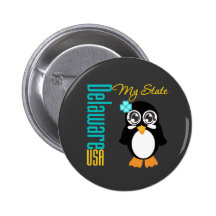 Pingouin du Delaware Etats-Unis Badge Avec Épingle