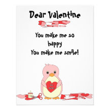 Pingouin faisant des Valentines Invitations Personnalisées