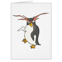 pingouin maladroit de danse carte de vœux