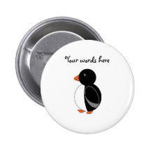 Pingouin mignon badges