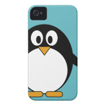 Pingouin mignon de bande dessinée - iPhone 4 4s Étuis iPhone 4