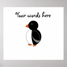 Pingouin mignon poster