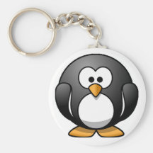 Pingouin potelé porte-clés