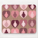 Pingouins Hearted roses Tapis De Souris
