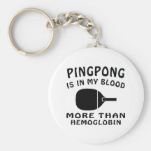 Pingpong Design Keychain