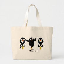 pingu2 tote bags