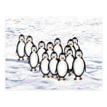 Pinguine Postkarte