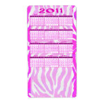 Pink 2011 Calendar Labels