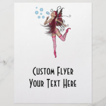 Pink 3D Pixie - Fairy Graphic 1 Full Colour Flyer
