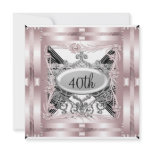 Pink 40th Birthday Party Invitation any Occasion