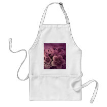Pink Abstract Flowers Aprons
