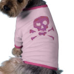 Pink Abstract Skulls pet clothing