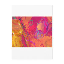 PINK ABSTRACTION POSTCARD
