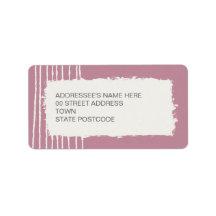 Pink Address Label