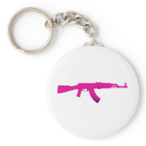 Pink AK-47 Key Chains
