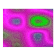 Pink alien noise, computer-generated texture post card