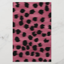 Pink and Black Cheetah Print Pattern. Personalized Flyer
