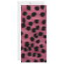 Pink and Black Cheetah Print Pattern. Rack Card Design