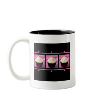 Pink and Black Cupcake Business Products Coffee Mug