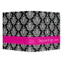 Pink and Black Damask Coupon Organizer 3 Ring Binder
